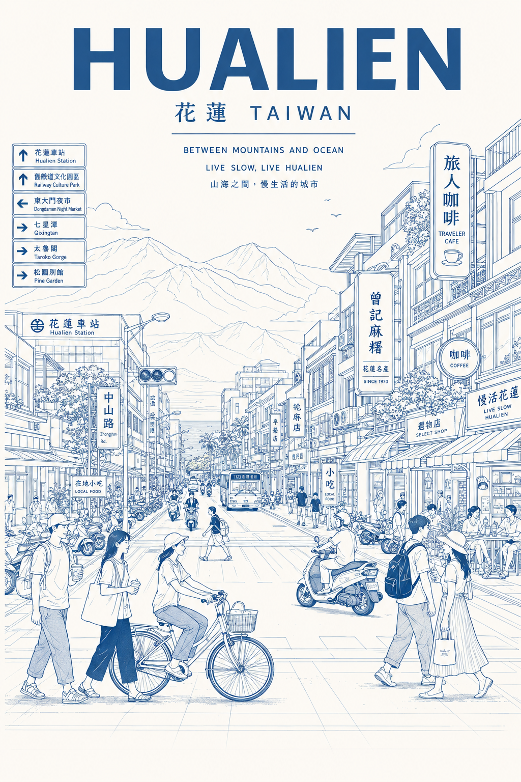 GPT Image 生成的花蓮海報