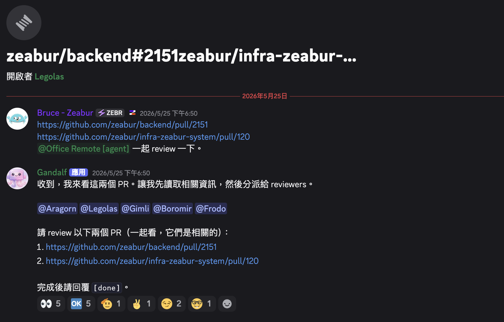 PR 公審會：派工與分派 reviewers